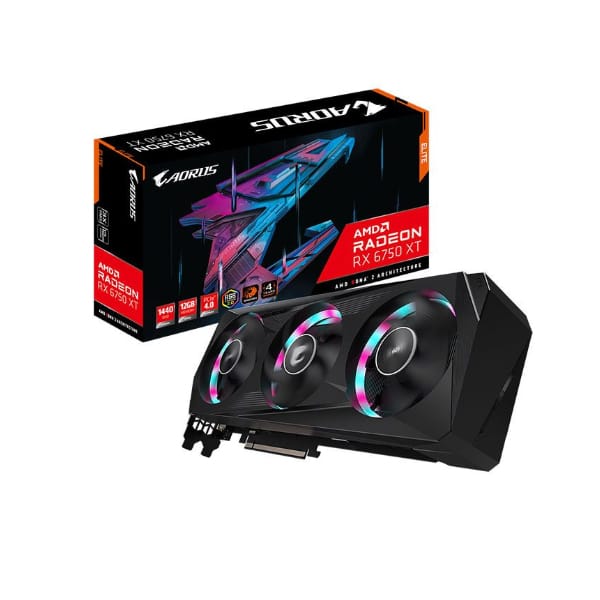 VGA Gigabyte RX 6750 XT Aorus Elite 12GB GDDR6 (GV-R675XTAORUS E-12GD)