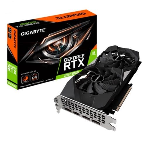 VGA GIGABYTE GeForce RTX 2060 SUPER WINDFORCE OC 8G (GV-N206SWF2OC-8GD)