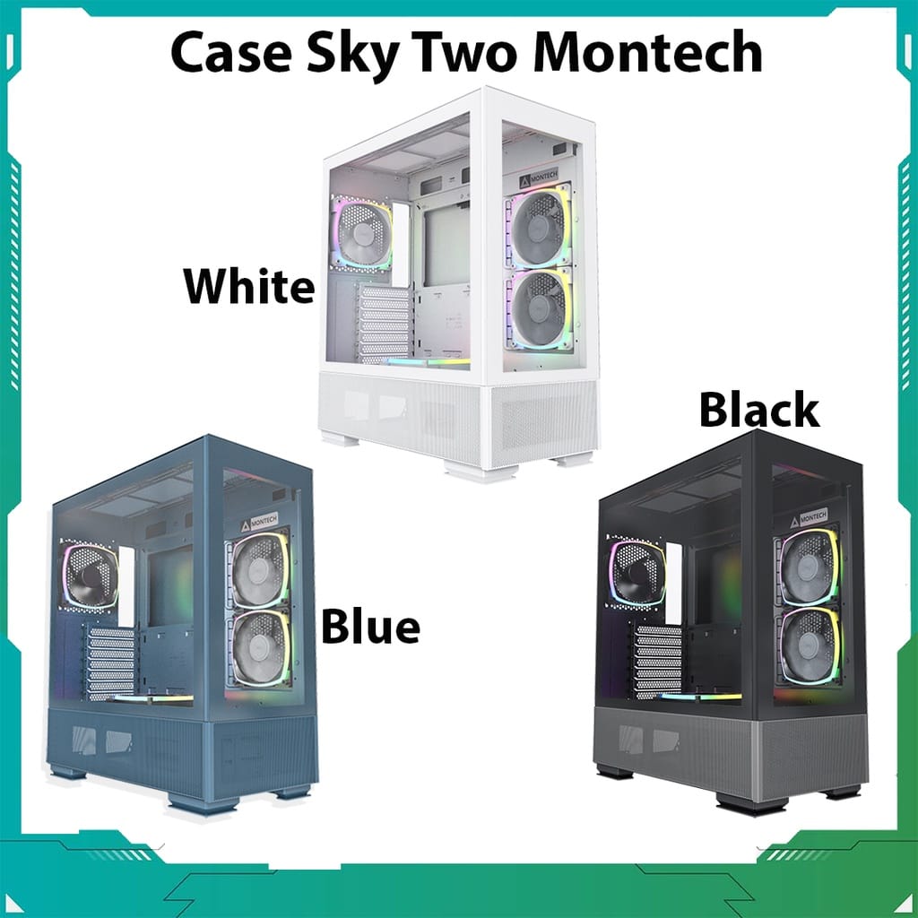 Case SKY TWO (Blue-Black-White)