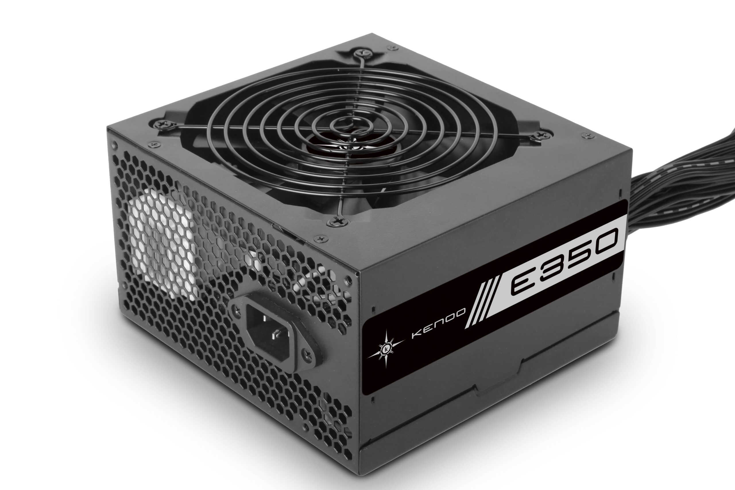 Nguồn máy tính KENOO ESPORT E350 350w ( Fan 12cm/ Cáp Dẹt/ Màu Đen)