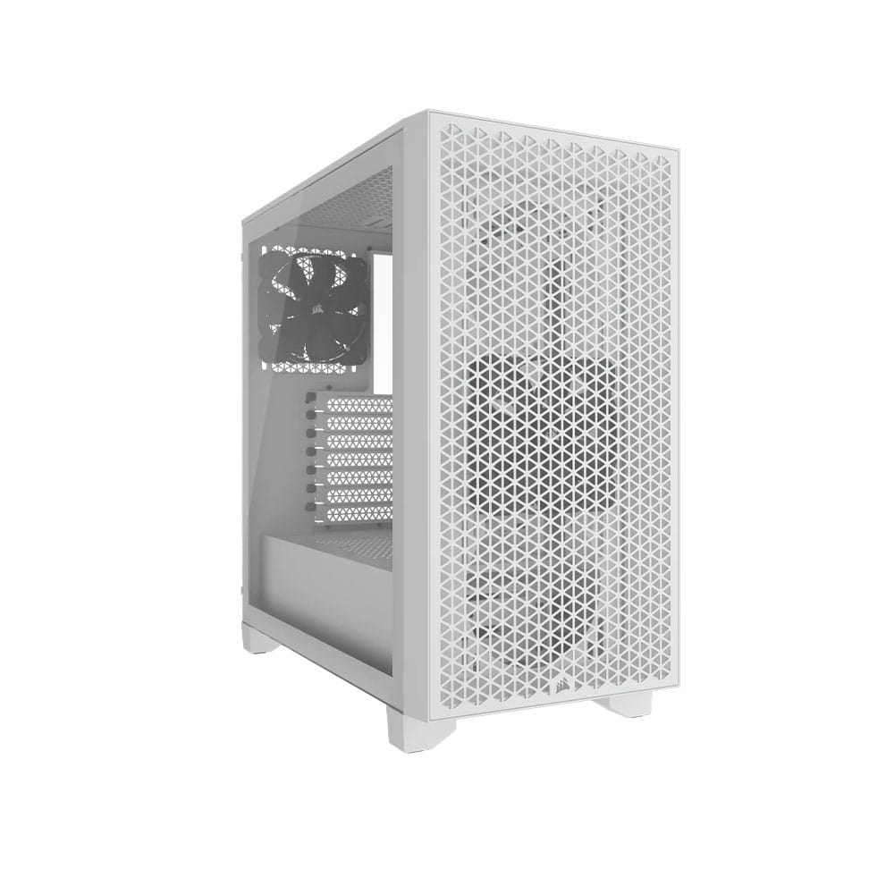 Vỏ máy tính Corsair 3000D Tempered Glass Mid-Tower, White (CC-9011252-WW)