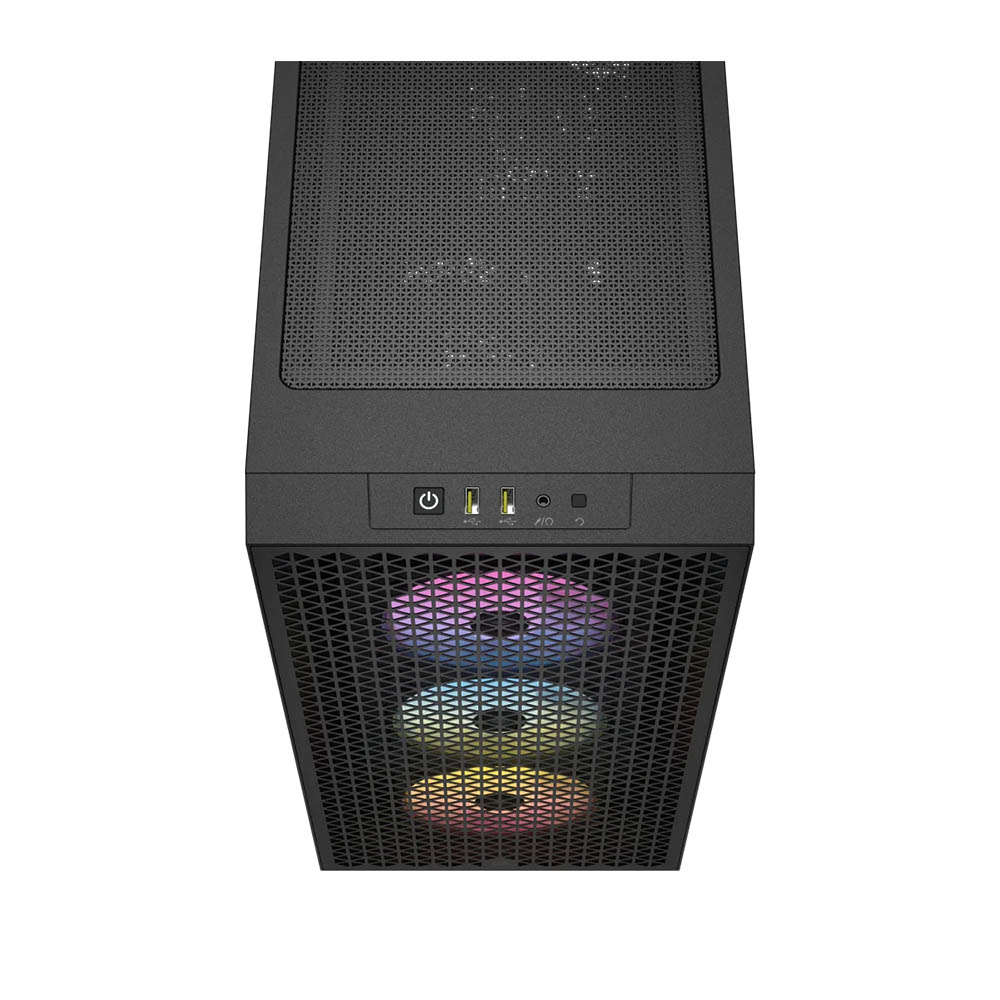 Vỏ máy tính Corsair 3000D RGB Tempered Glass Mid-Tower, Black (CC-9011255-WW) - Ảnh 3