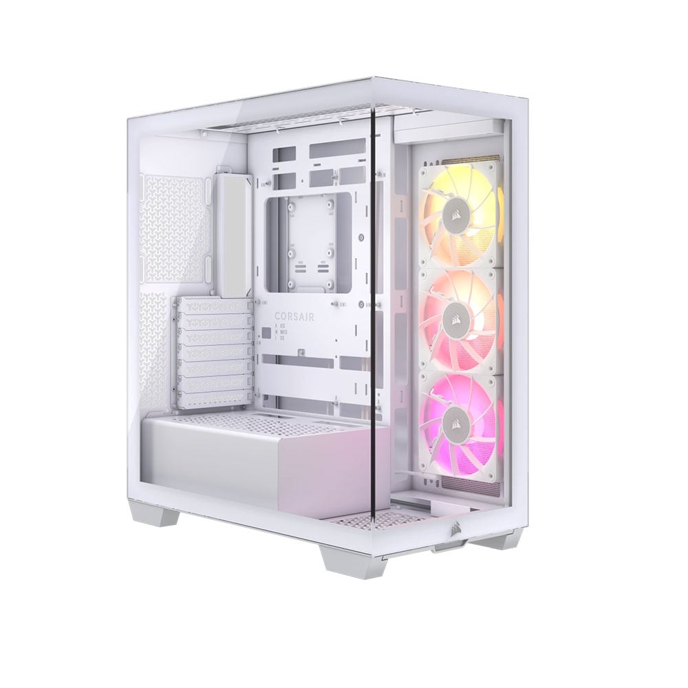 Vỏ máy tính Corsair iCUE LINK 3500X RGB Tempered Glass (Mid-Tower, White CC-9011281-WW